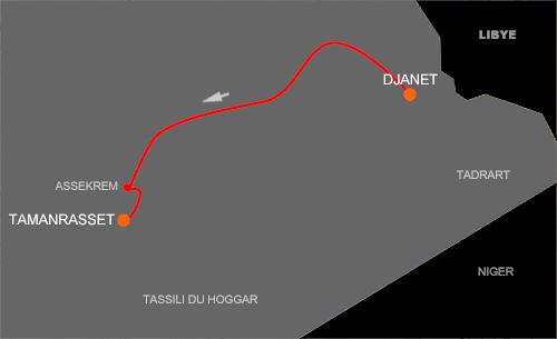 Circuit Djanet Tamanrasset par le Hoggar