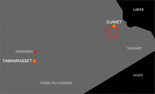 carte Essendilène Méharée Sahara